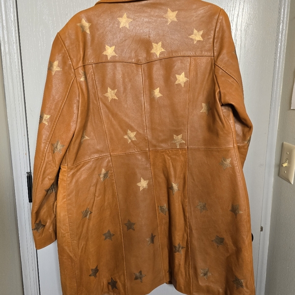 Vintage Wilsons Leather Tan Leather Star Jacket - Picture 6 of 6